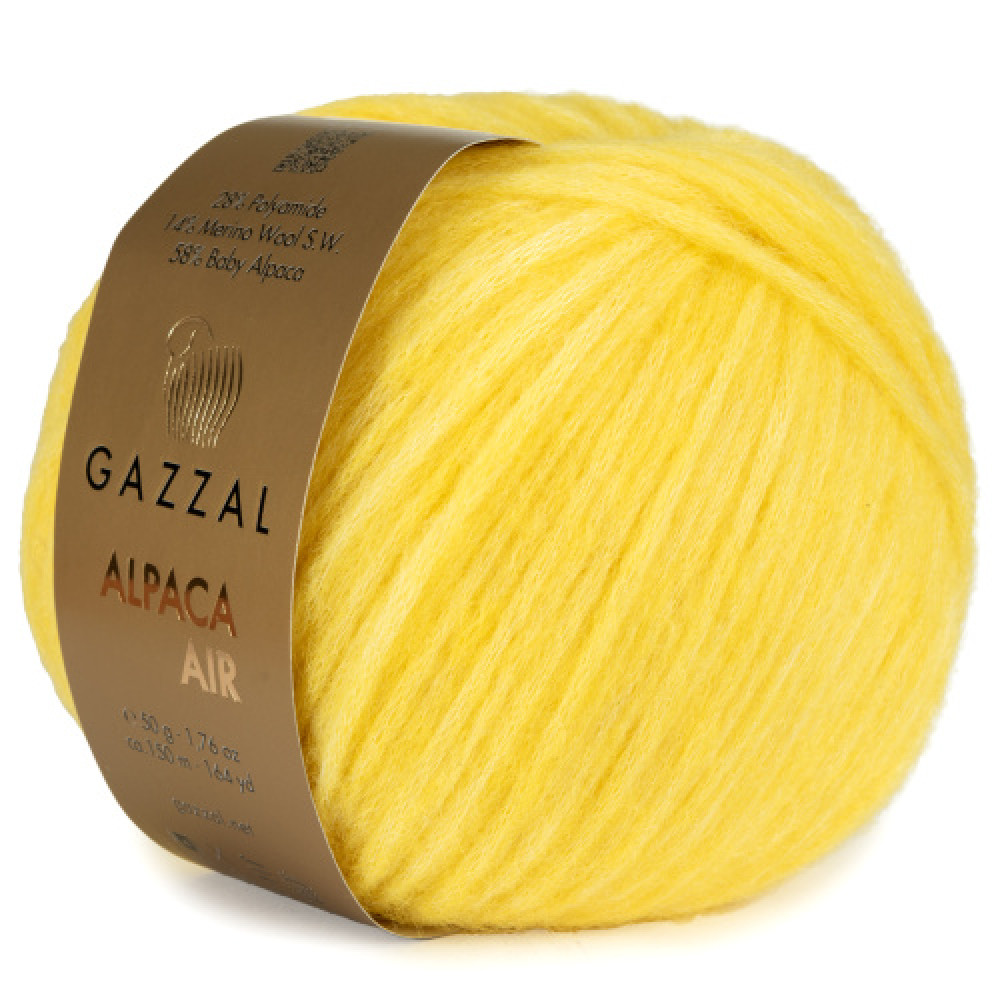 Пряжа Alpaca Air Gazzal 109 Лимон 