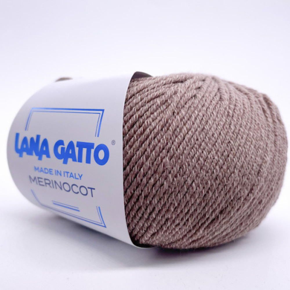 Пряжа Merinocot LANA GATTO 14044 Тауп