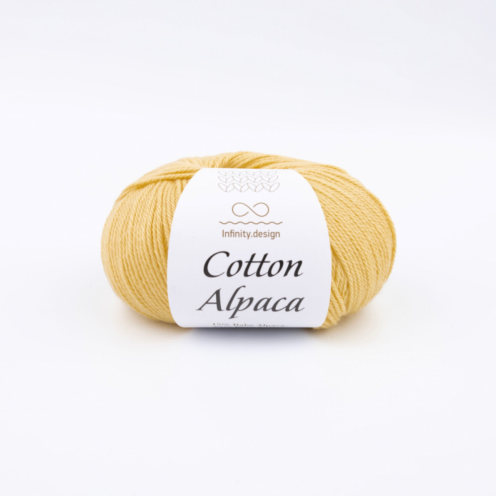 Пряжа Cotton Alpaca Infinity Design 2112 Лимон