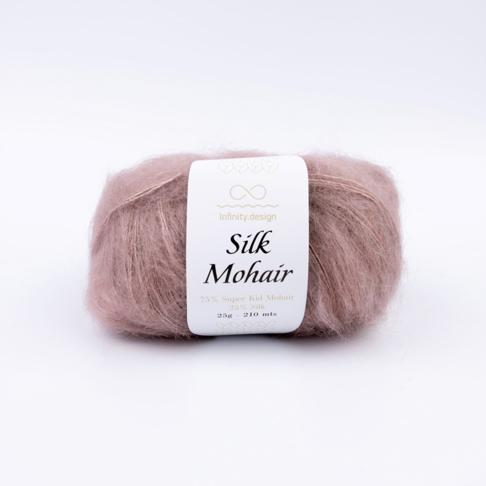 Пряжа Silk Mohair Infinity Design 4032 Пыльная роза