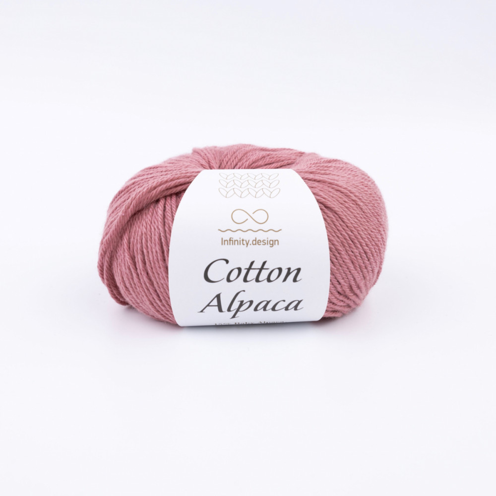 Пряжа Cotton Alpaca Infinity Design 4042 Пыльная роза 