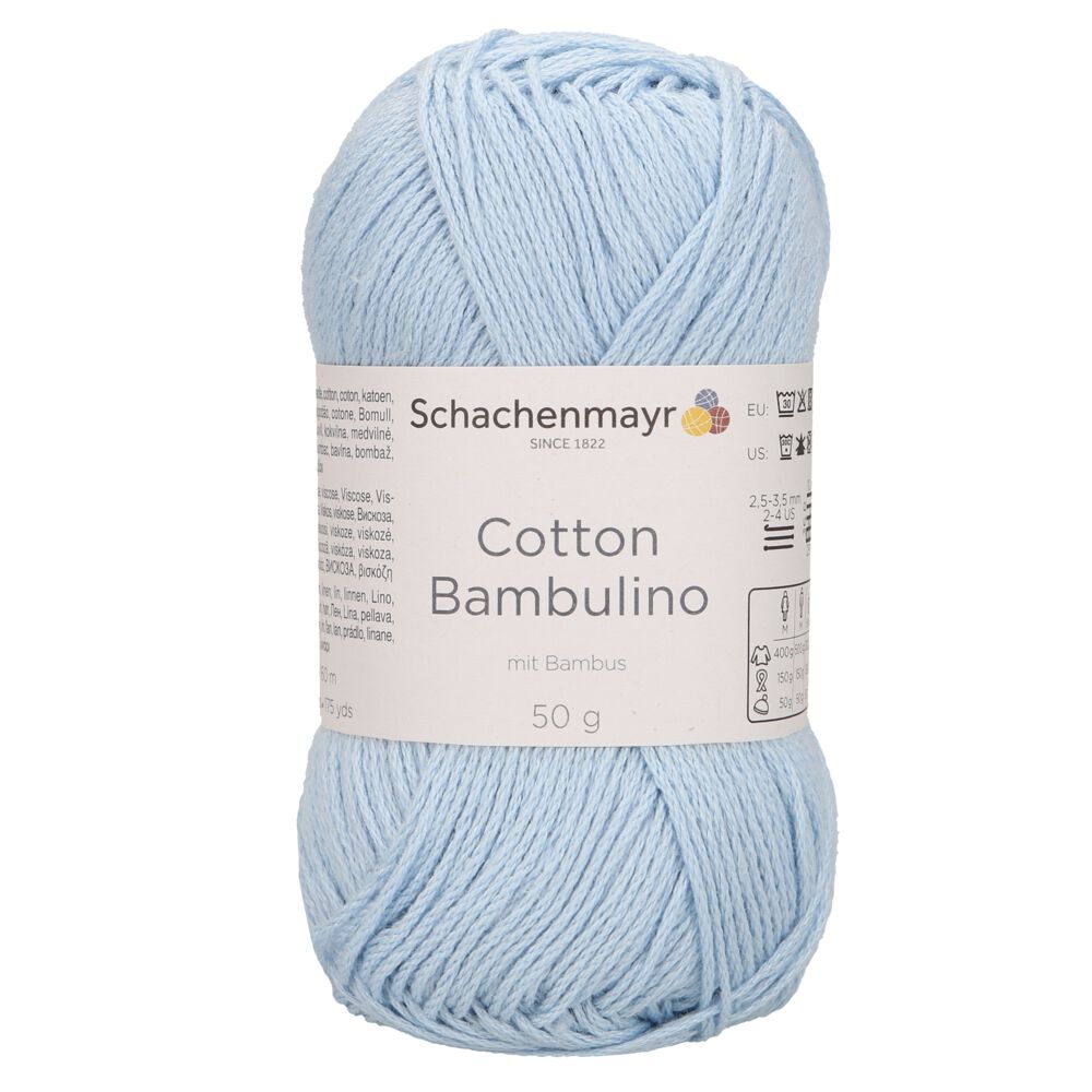 Пряжа Cotton Bambulino Schachenmayr 52 Голубой 