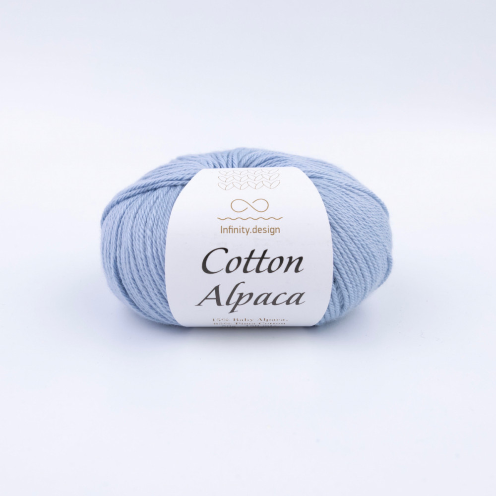 Пряжа Cotton Alpaca Infinity Design 5930 Голубой 