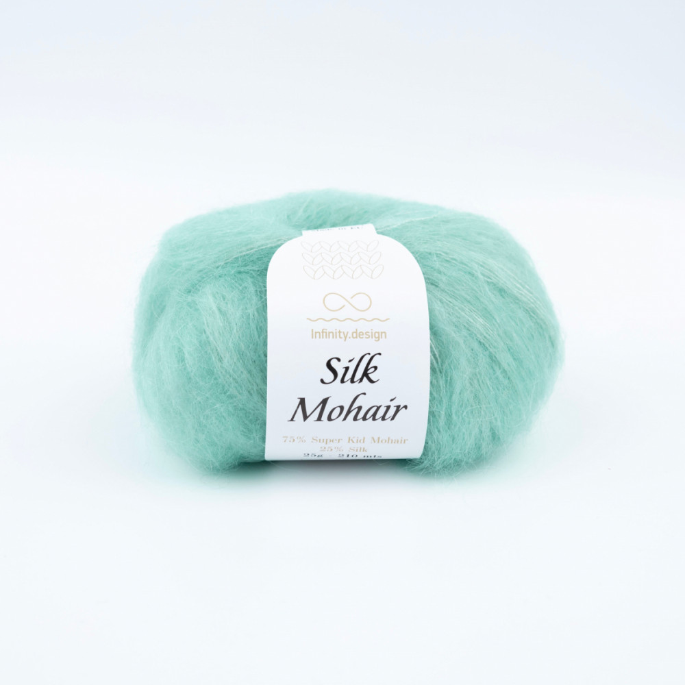 Пряжа Silk Mohair Infinity Design 7711 Мята