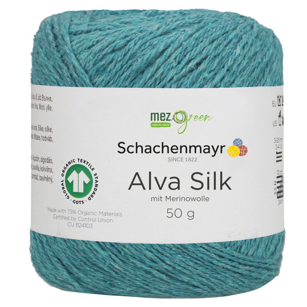 Пряжа Alva Silk Schachenmayr 065 Бирюза