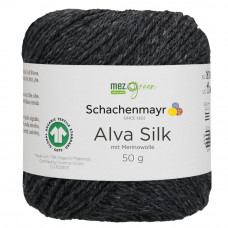 Пряжа Alva Silk Schachenmayr 099 Антрацит