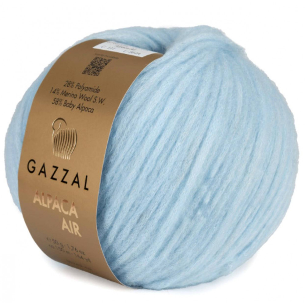 Пряжа Alpaca Air Gazzal 111 Голубой