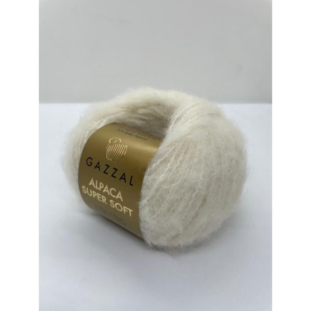 Пряжа Alpaca Super Soft Gazzal 101 Молочный