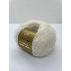 Пряжа Alpaca Super Soft Gazzal 101 Молочный