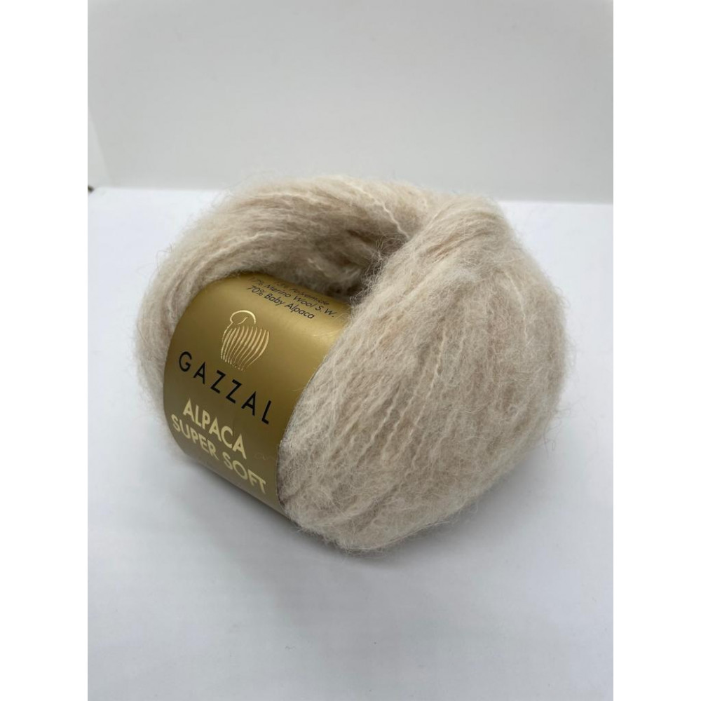 Пряжа Alpaca Super Soft Gazzal 102 Топлёное молоко