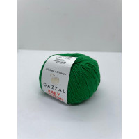 Пряжа Baby Cotton Gazzal 3456 Изумруд