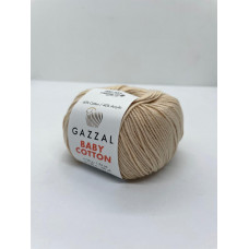 Пряжа Baby Cotton Gazzal 3445 Бежевый