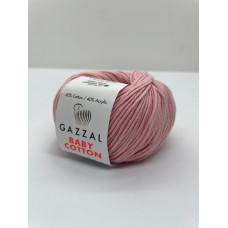 Пряжа Baby Cotton Gazzal 3444 Пудра