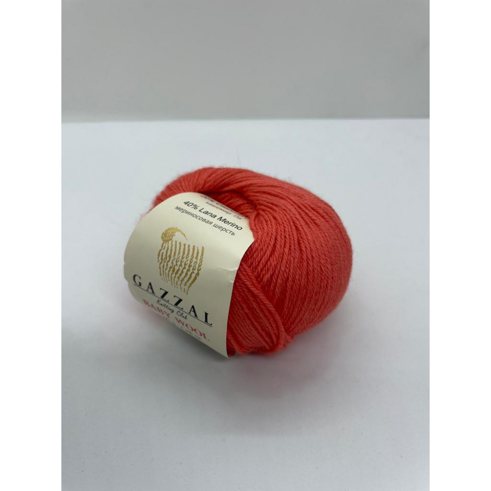 Пряжа Baby Wool Gazzal 819 Коралл