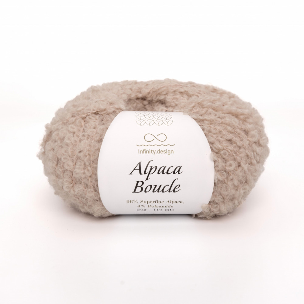 Пряжа Alpaca Boucle Infinity Design 2650 Пудра