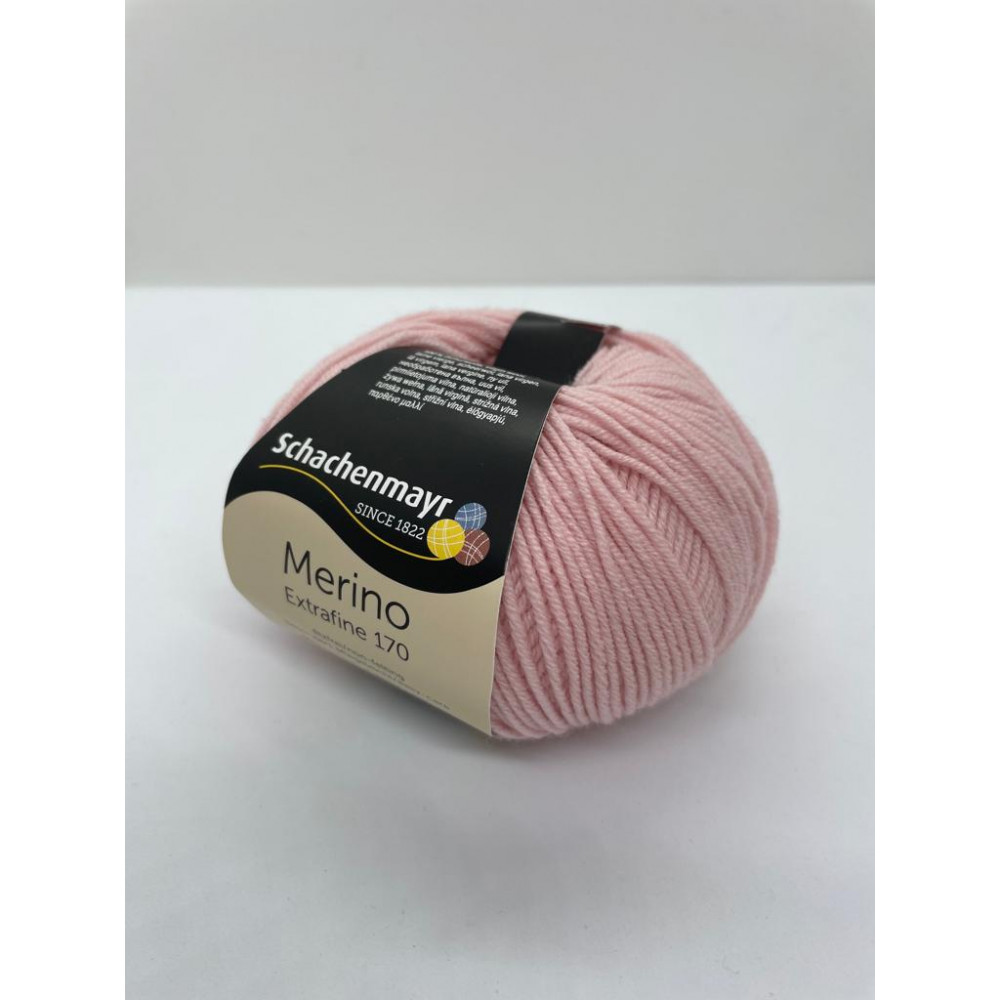 Пряжа Merino Extrafine 170 Schachenmayr 35 Розовая пудра