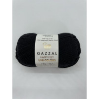 Пряжа Happy Feet Uni Colors Gazzal 3554 Чёрный