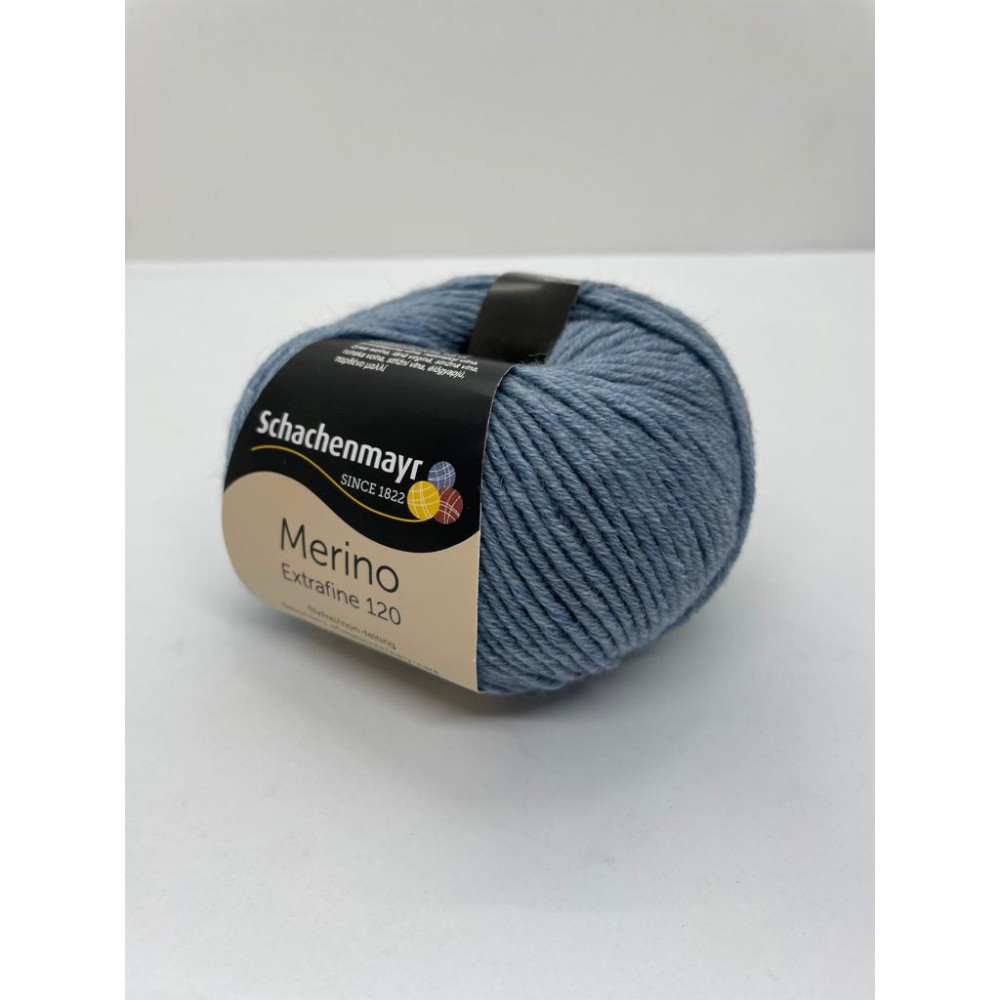 Пряжа Merino Extrafine 120 Schachenmayr 156 Джинсовый меланж