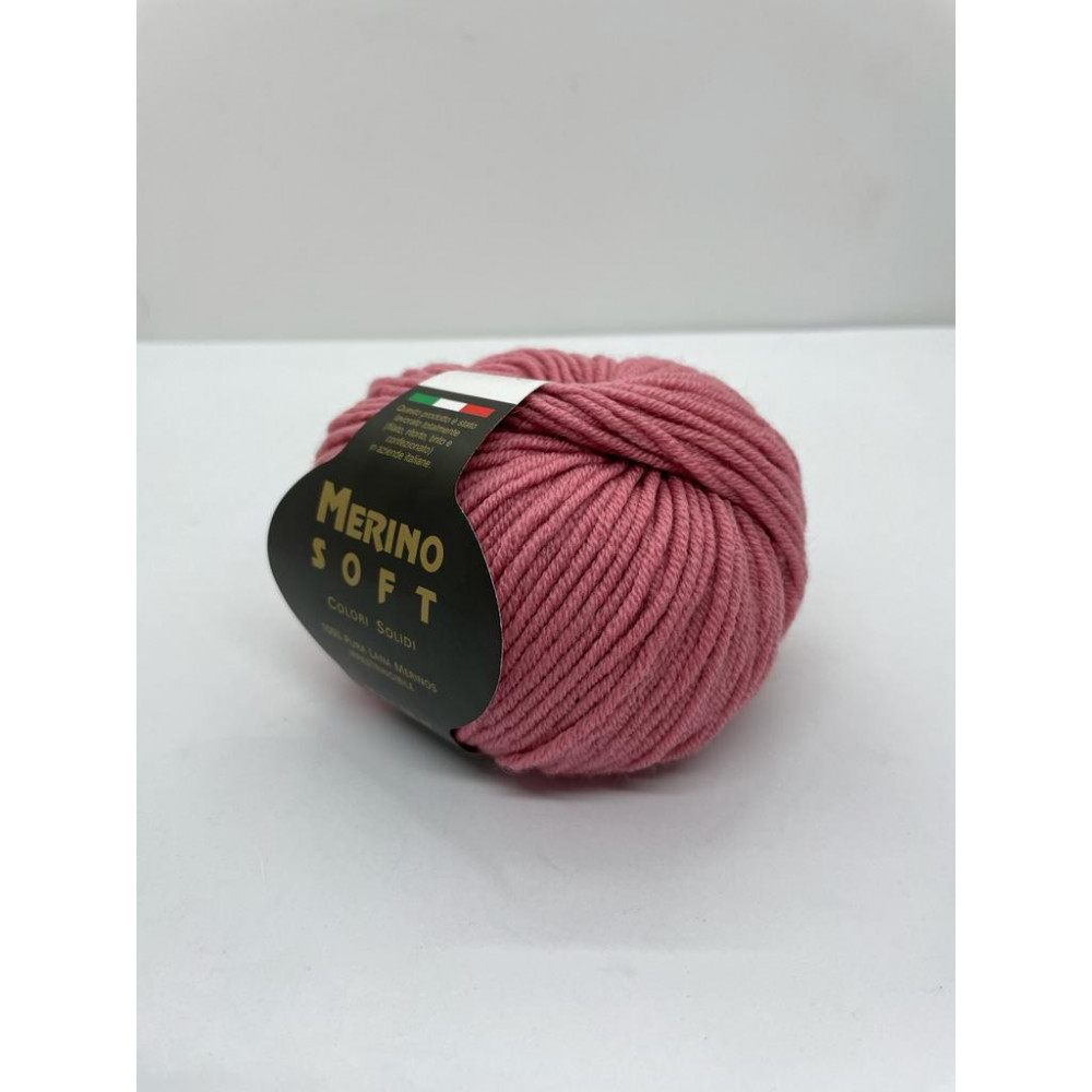 Пряжа Merino Soft Rial Filati 471 Сухая роза