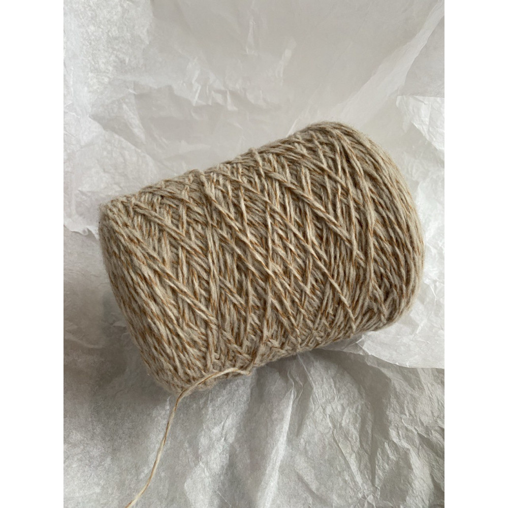 New Mill Super Pluff 78% мериносовая шерсть superfine, 22% полиамид, 100г 360м, Бежевая карамель мулине