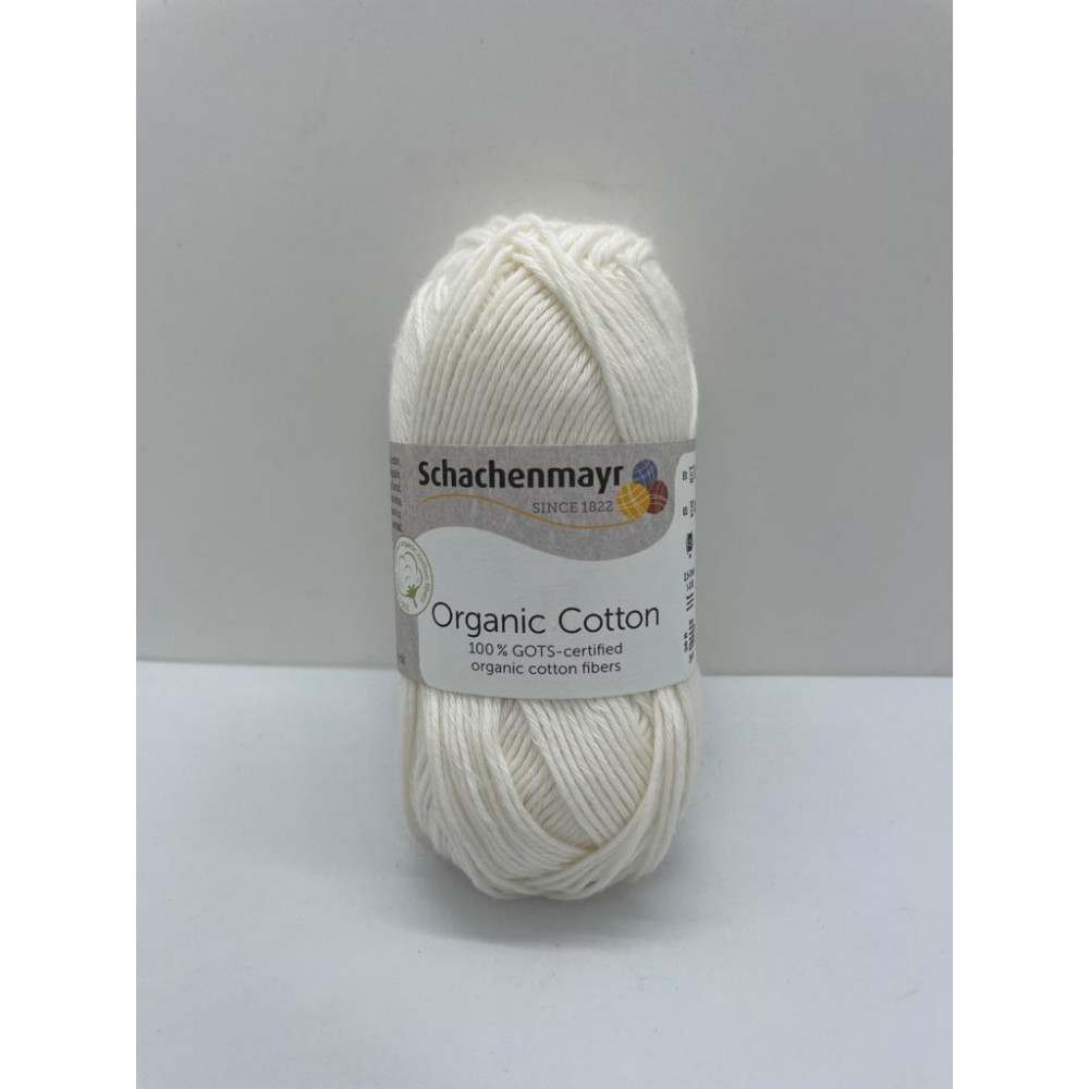 Пряжа Organic Cotton Schachenmayr 02 Молочный