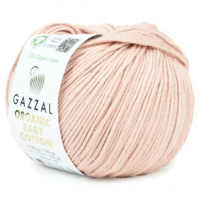 Пряжа Organic Baby Cotton Gazzal 416 Пудра