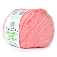 Пряжа Organic Baby Cotton Gazzal 425 Нежная роза