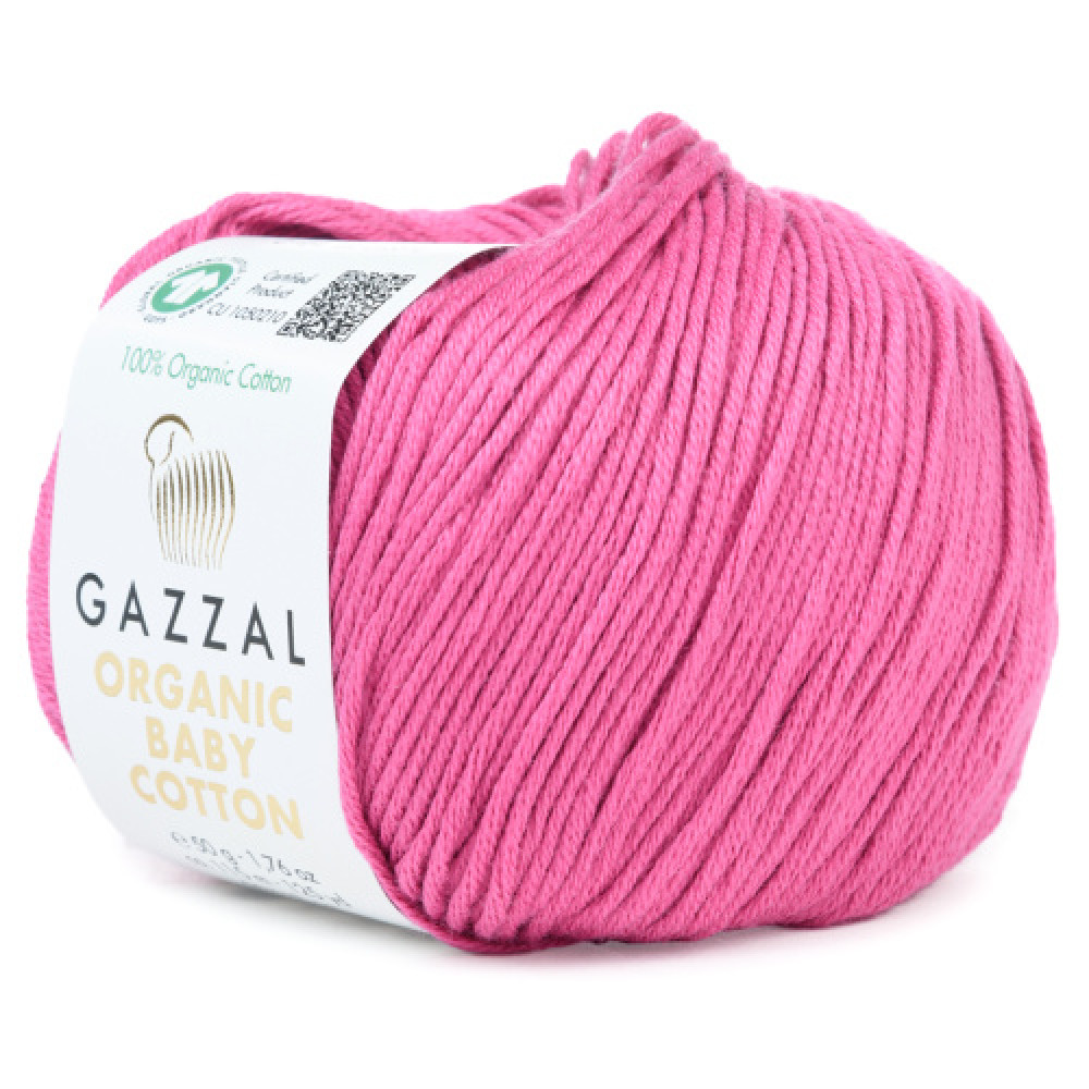 Пряжа Organic Baby Cotton Gazzal 454 Барби