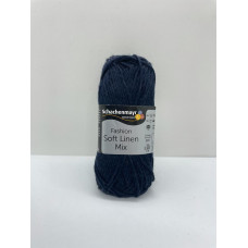 Пряжа Soft Linen Mix Schachenmayr 50 Тёмный синий