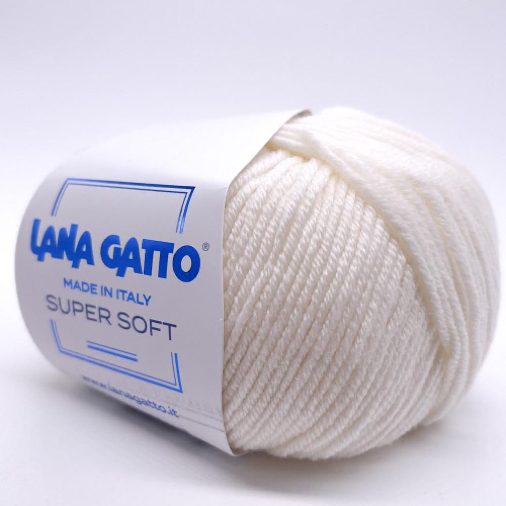 Пряжа Super Soft LANA GATTO 978 Молочный