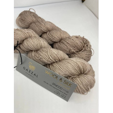 Пряжа Wool&Silk Gazzal 11135 Штукатурка